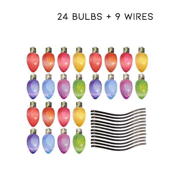 24 Bulbs + 9 Wires
